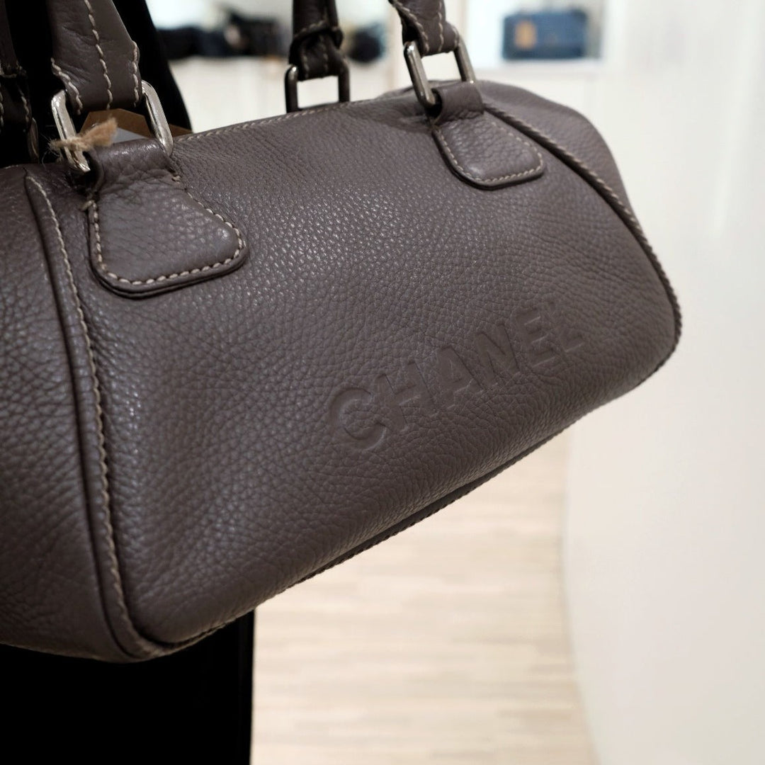 Chanel vintage brown papillon calfskin tassel handbag