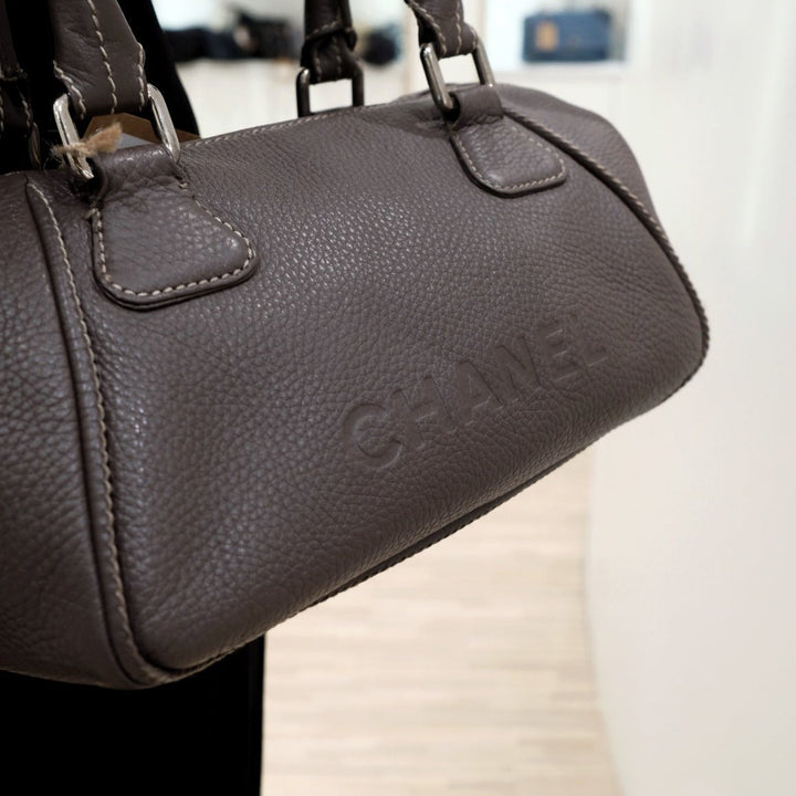 Chanel vintage brown papillon calfskin tassel handbag