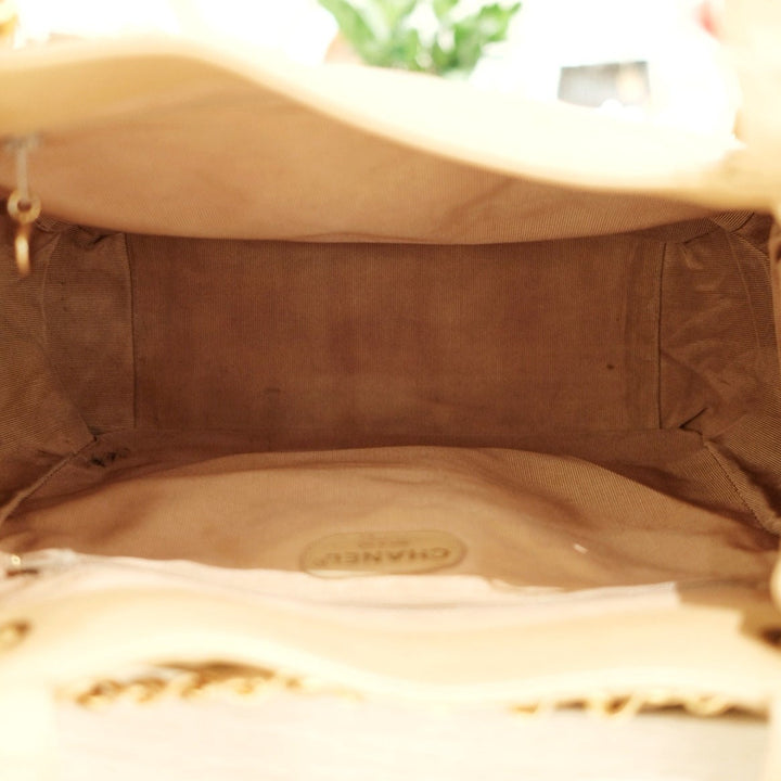 Chanel vintage cowhide tote bag