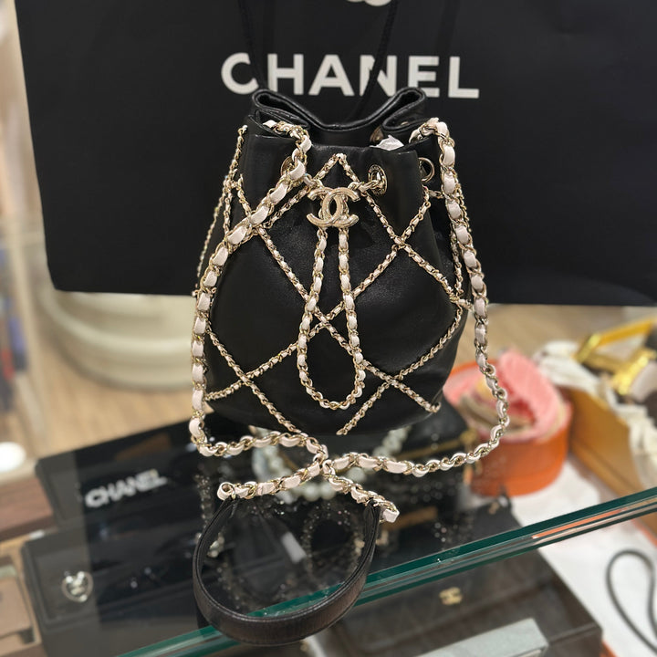 Chanel drawstring bucket bag