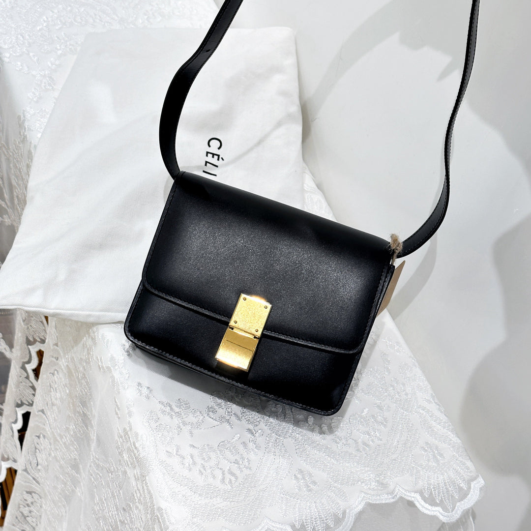 Celine classic box teen （black）
