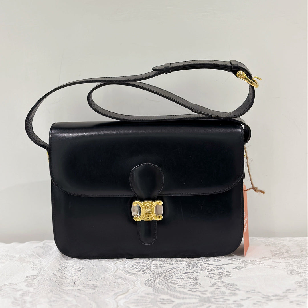 Celine vintage triomphe box bag
