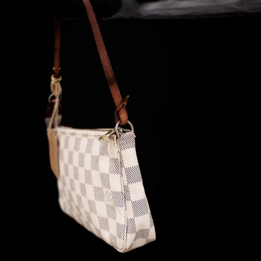 Louis Vuitton Vintage Damier Azur Pochette Bag
