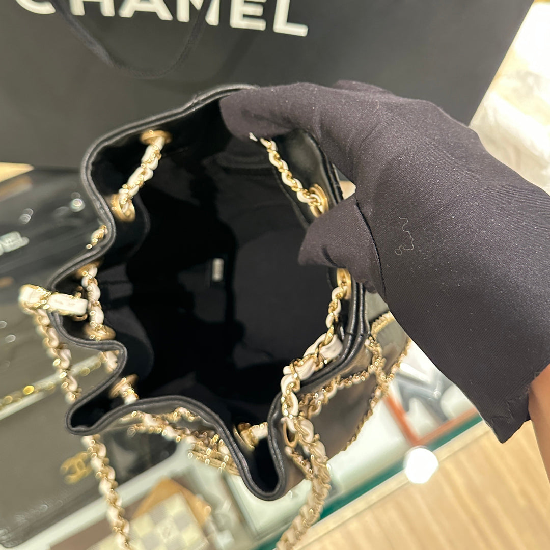 Chanel drawstring bucket bag