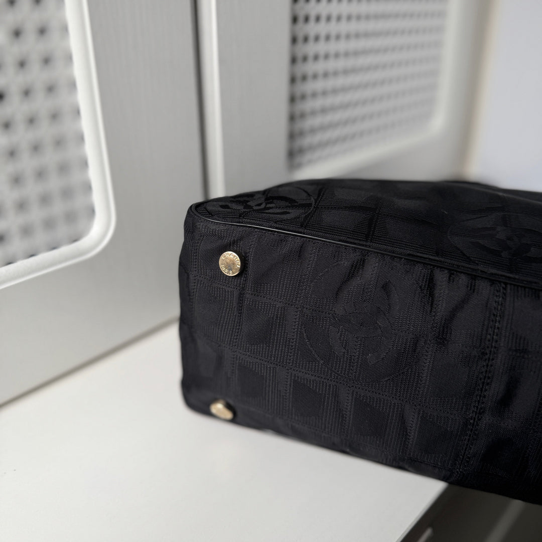 Chanel Vintage Travel Line Nylon Tote Bag