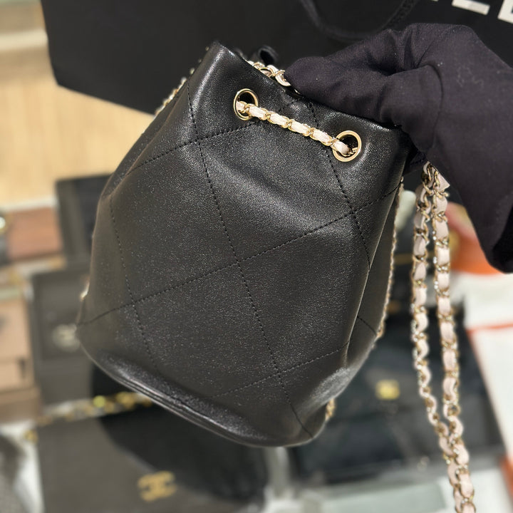 Chanel drawstring bucket bag