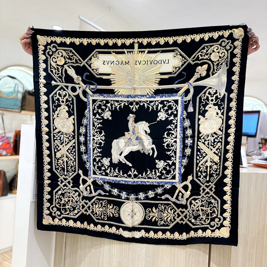 Hermes vintage silk scarf