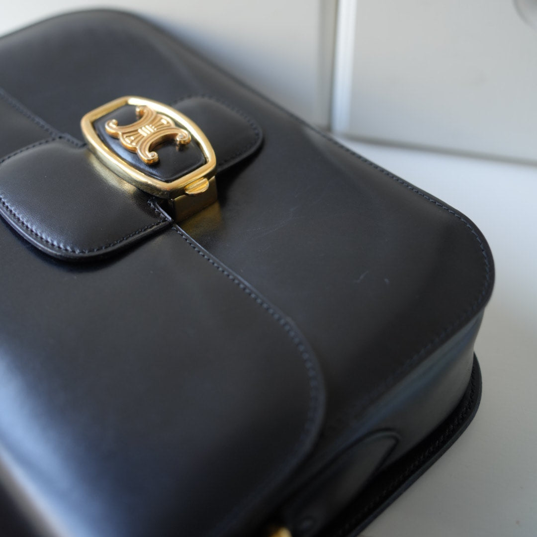 Celine vintage triomphe box bag