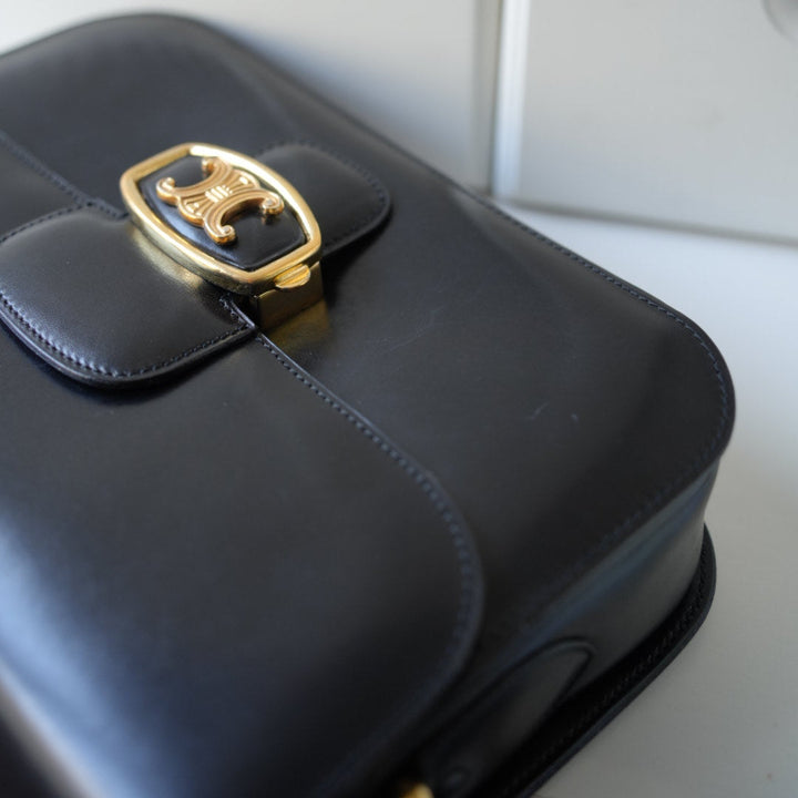 Celine vintage triomphe box bag