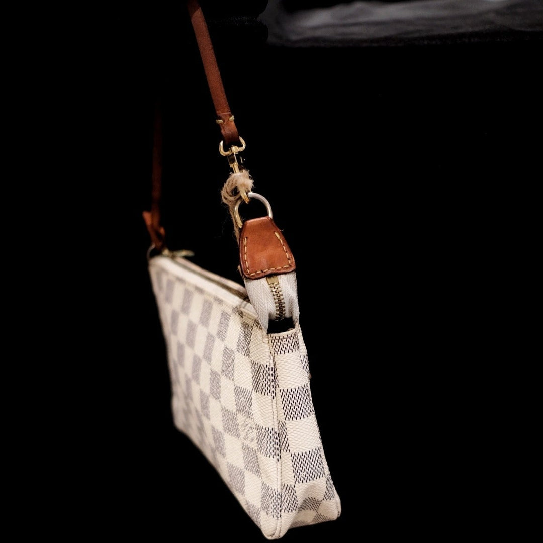 Louis Vuitton Vintage Damier Azur Pochette Bag