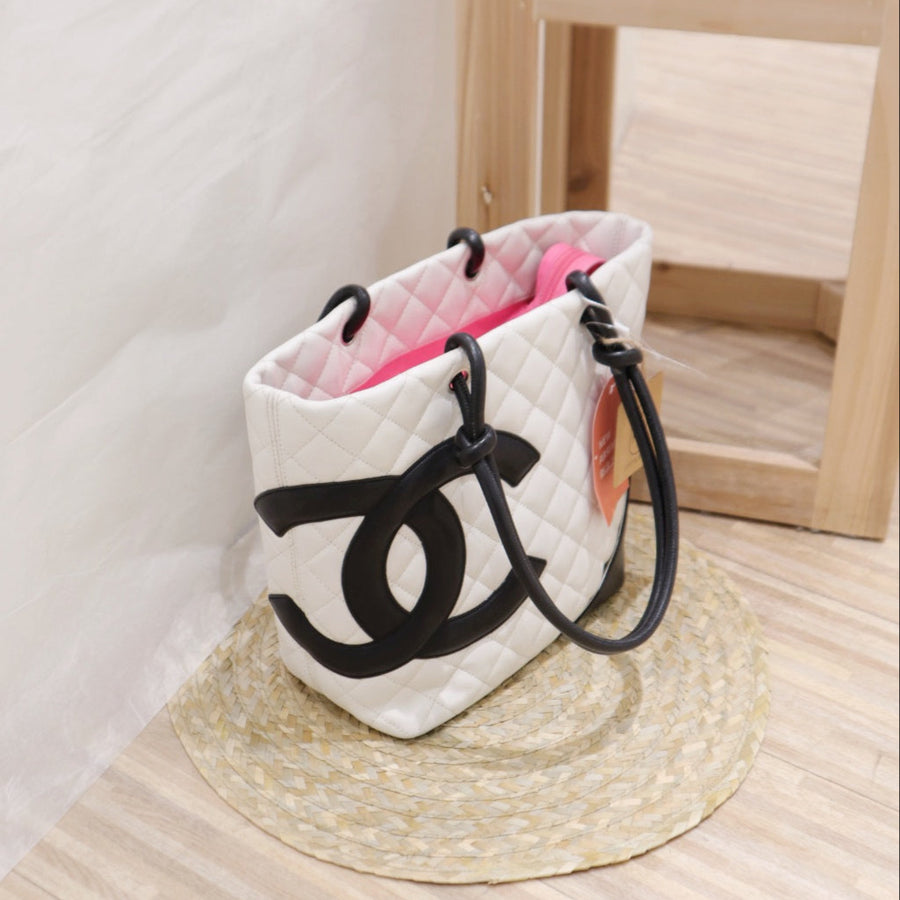 Chanel vintage cambon line tote bag