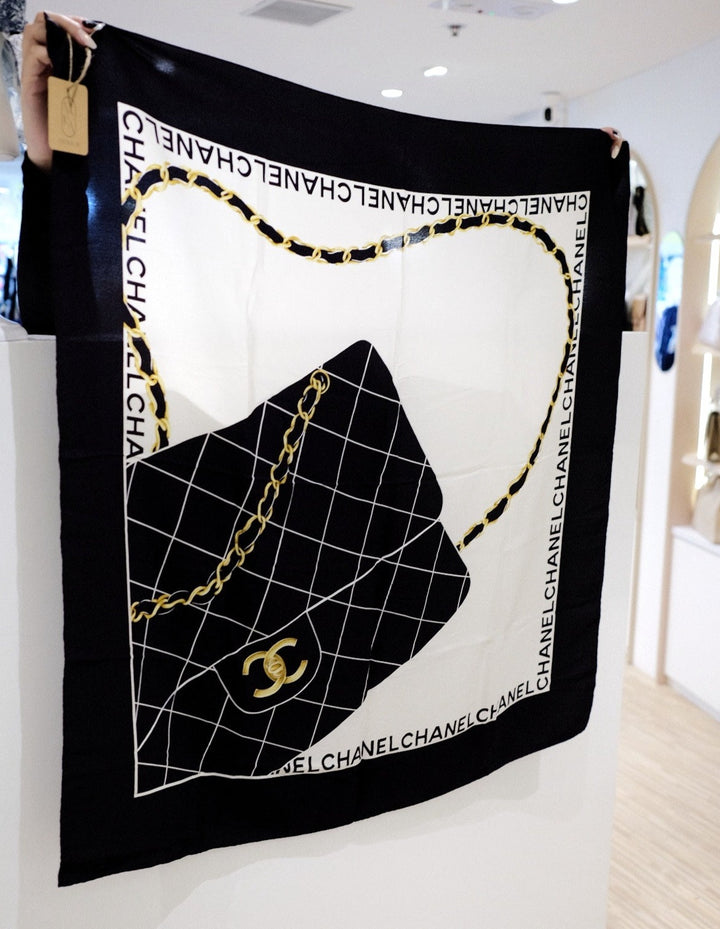 Chanel vintage silk scarf
