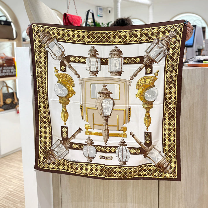 Hermes vintage silk scarf