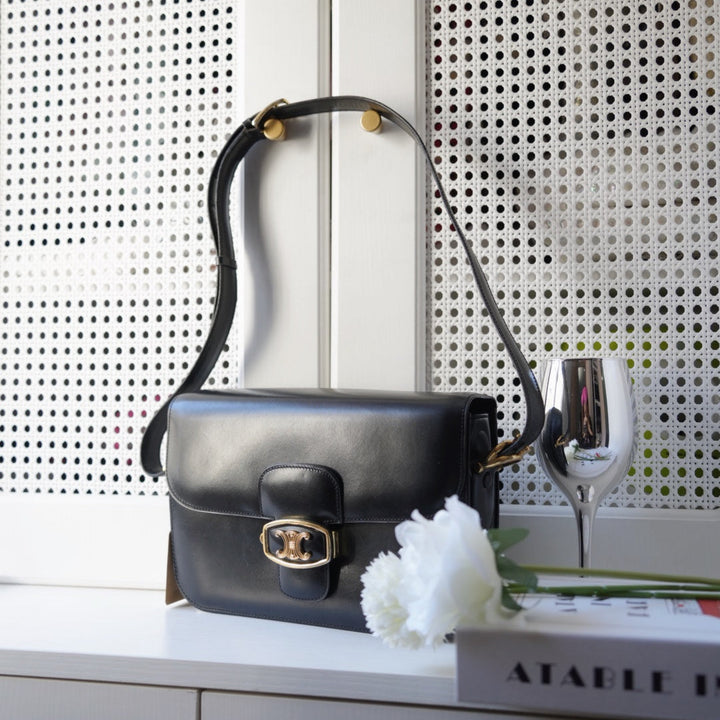Celine vintage triomphe box bag