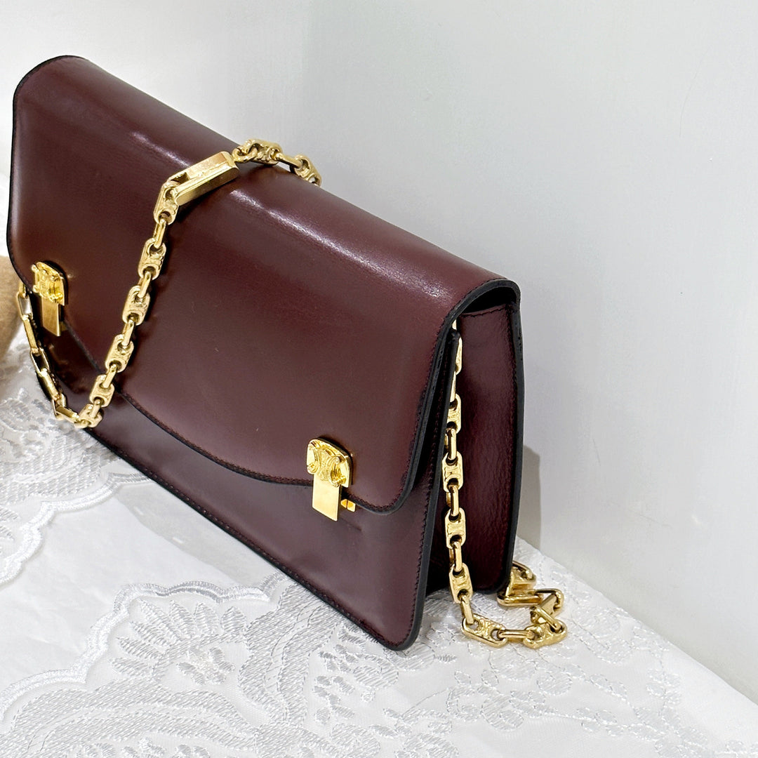 Celine vintage box chain bag