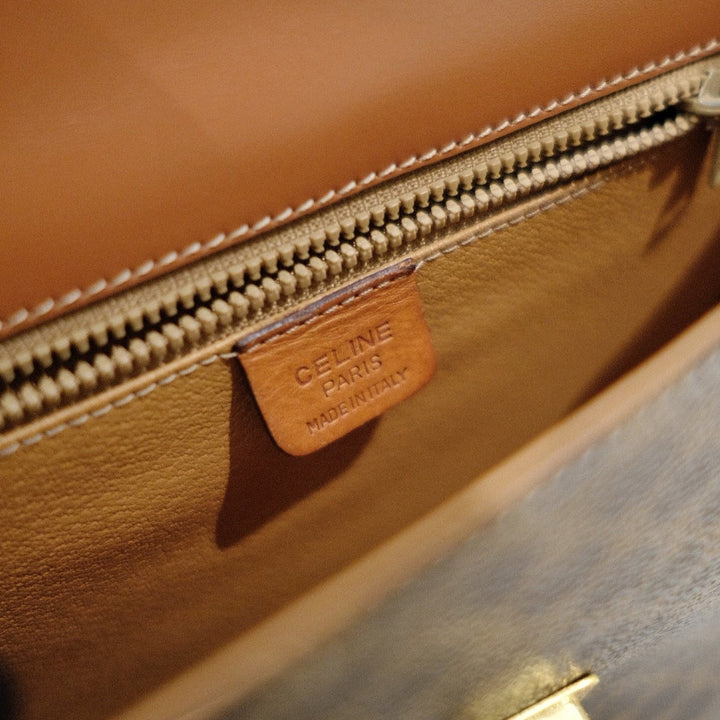 Celine vintage halpmoom 2way bag
