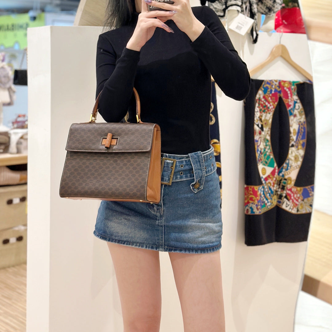 Celine vintage 2way kelly bag