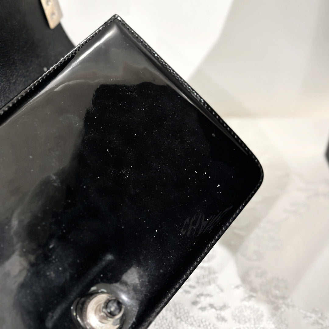 Chanel leboy patent leather bag