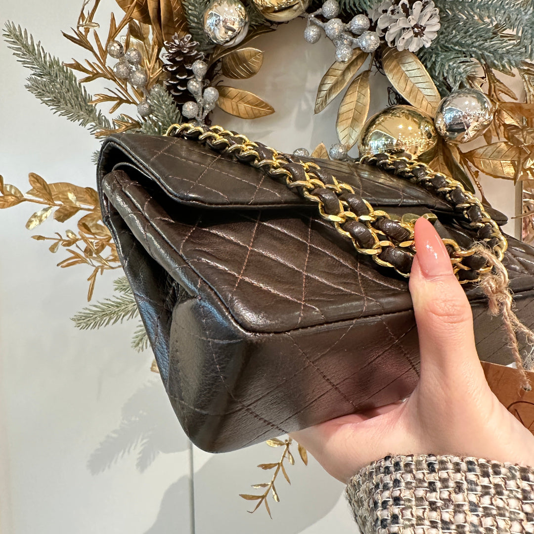 Chanel vintage class flap bag(brown)