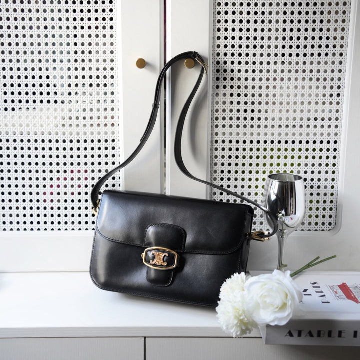 Celine vintage triomphe box bag