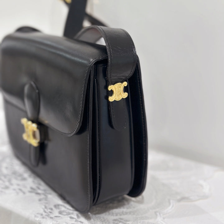 Celine vintage triomphe box bag