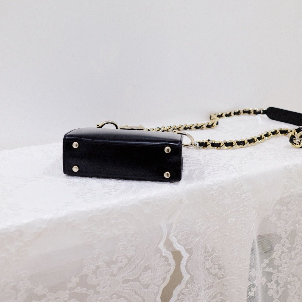 Celine vintage mini chain bag