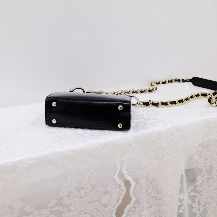 Celine vintage mini chain bag