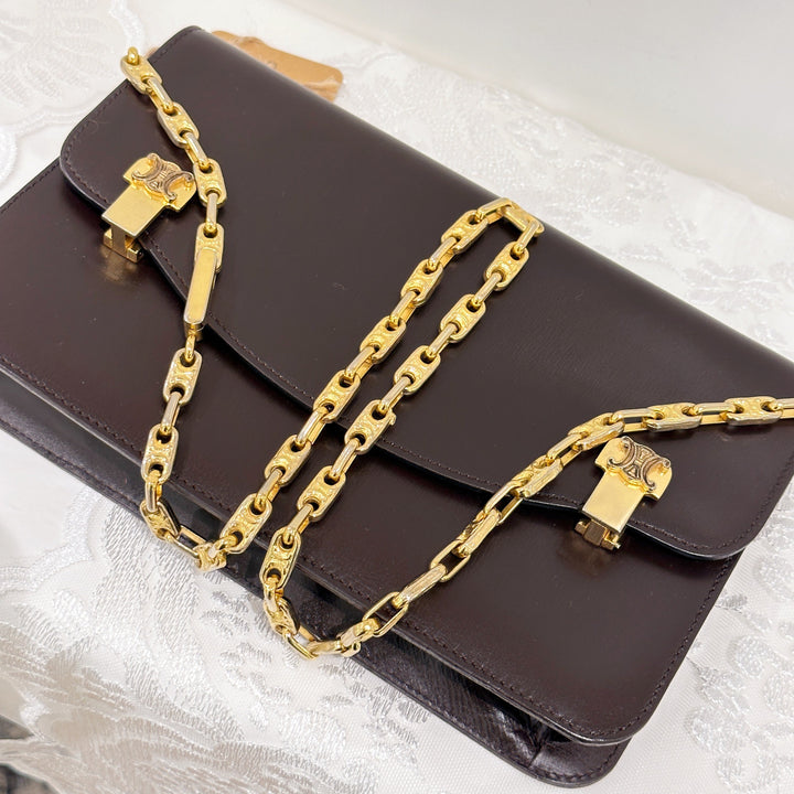 Celine vintage box chain bag