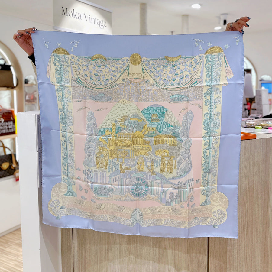 Hermes vintage silk scarf