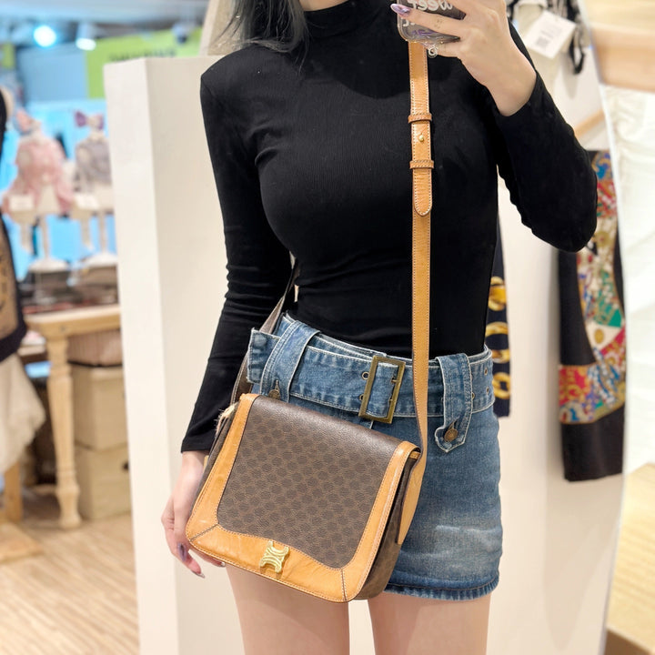 Celine vintage macadam crossbody bag