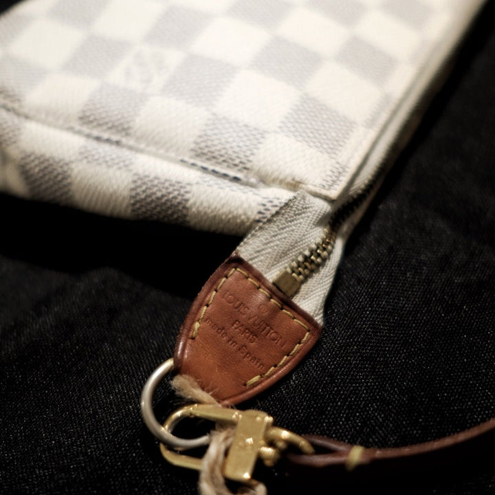 Louis Vuitton Vintage Damier Azur Pochette Bag