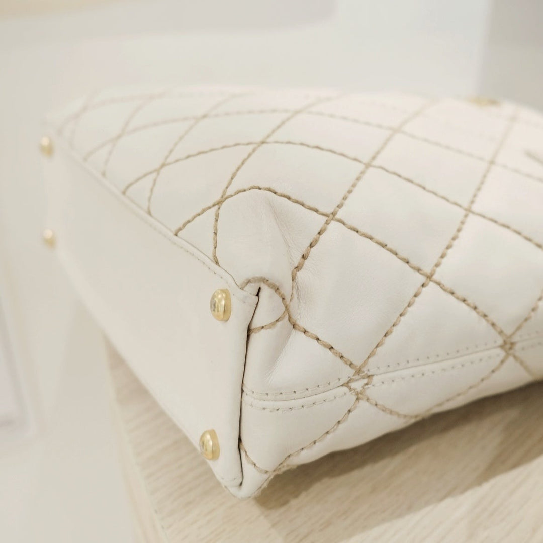 Chanel vintage wild stitch cc tote bag