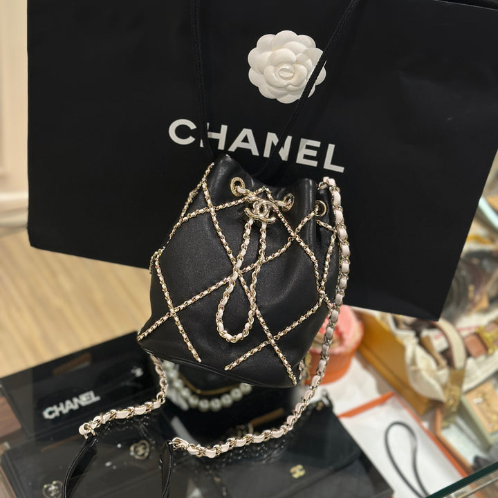 Chanel drawstring bucket bag