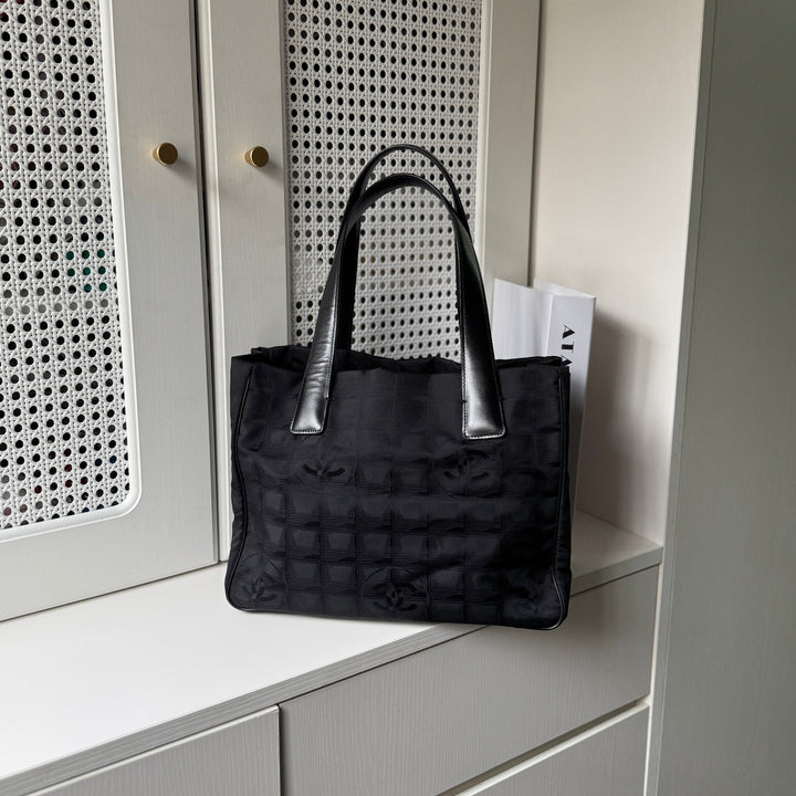 Chanel Vintage Travel Line Nylon Tote Bag