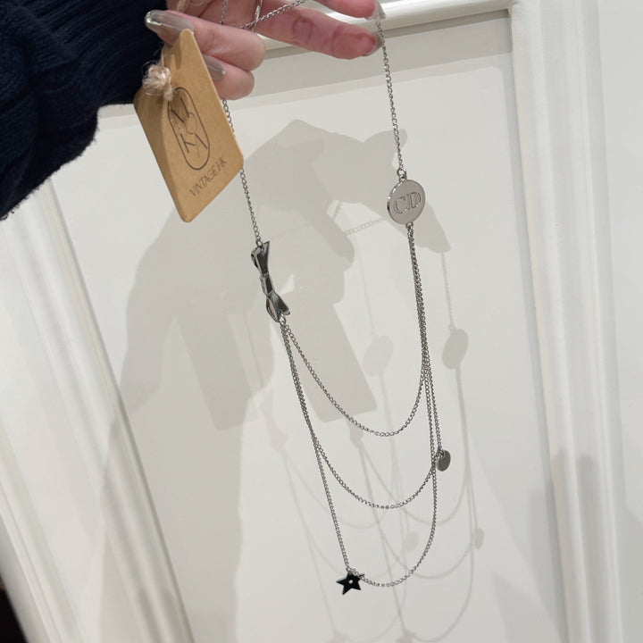 Dior vintage sweater necklace