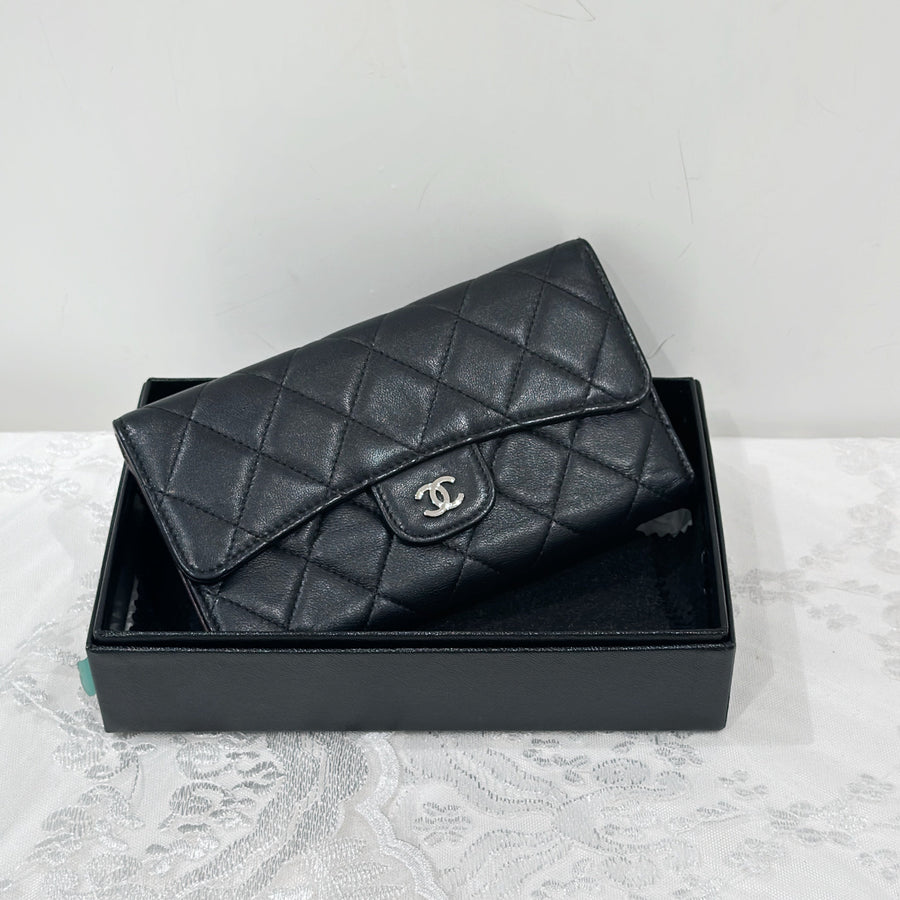 Chanel classic long flap wallet