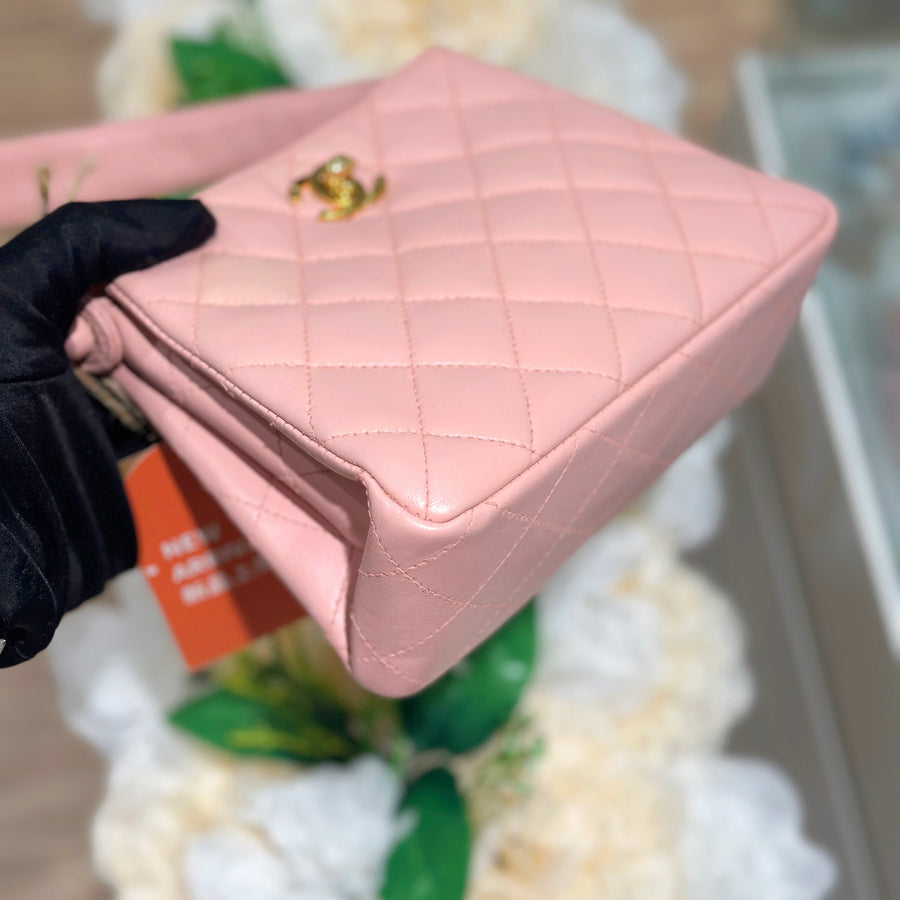 Chanel vintage lambskin gemini kelly bag