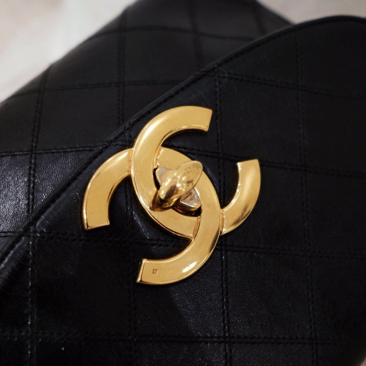Chanel vintage XL CC mini flap bag