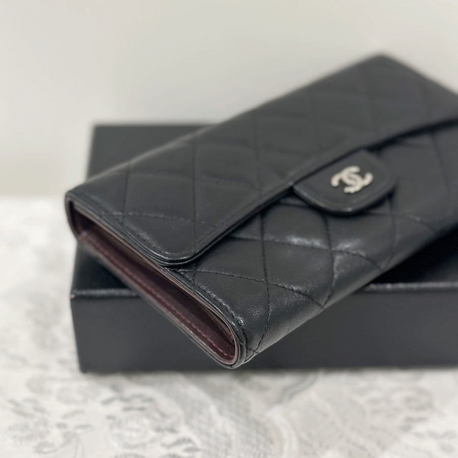 Chanel classic long flap wallet