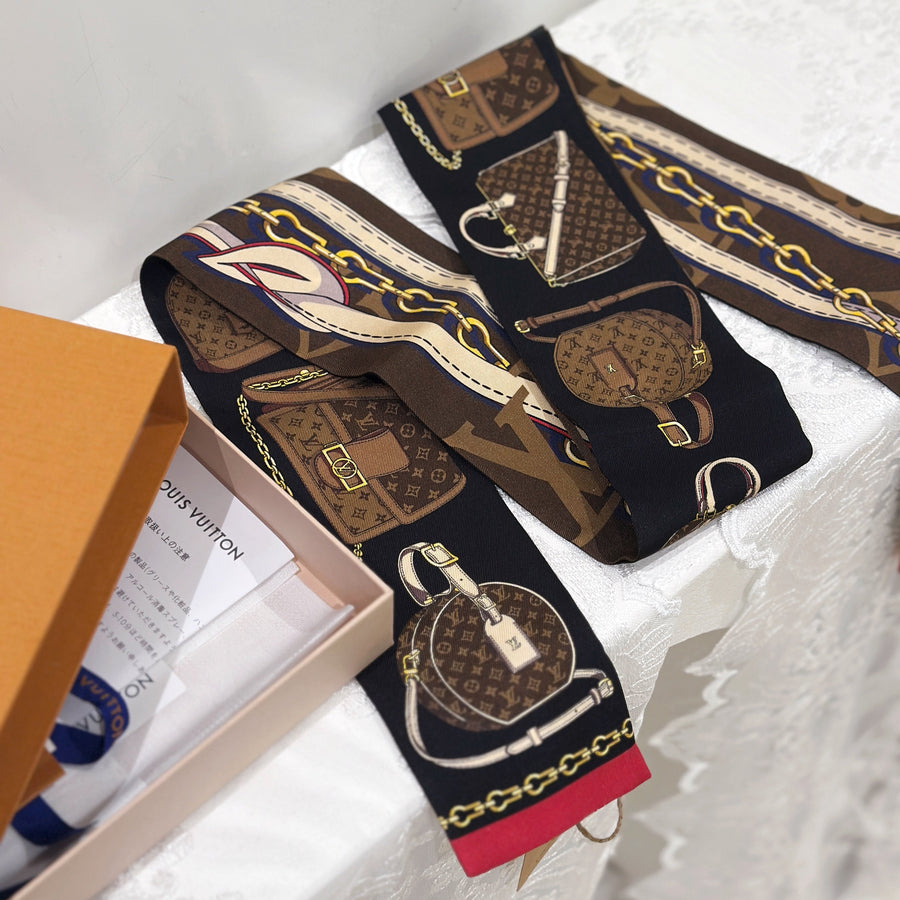 Louis Vuitton Silk Scarf From the 2022 Black Collection