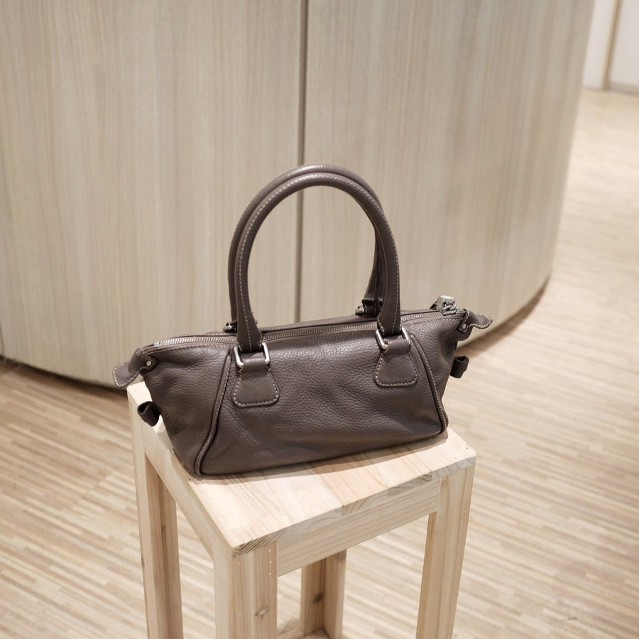 Chanel vintage brown papillon calfskin tassel handbag