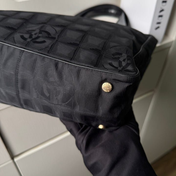 Chanel Vintage Travel Line Nylon Tote Bag
