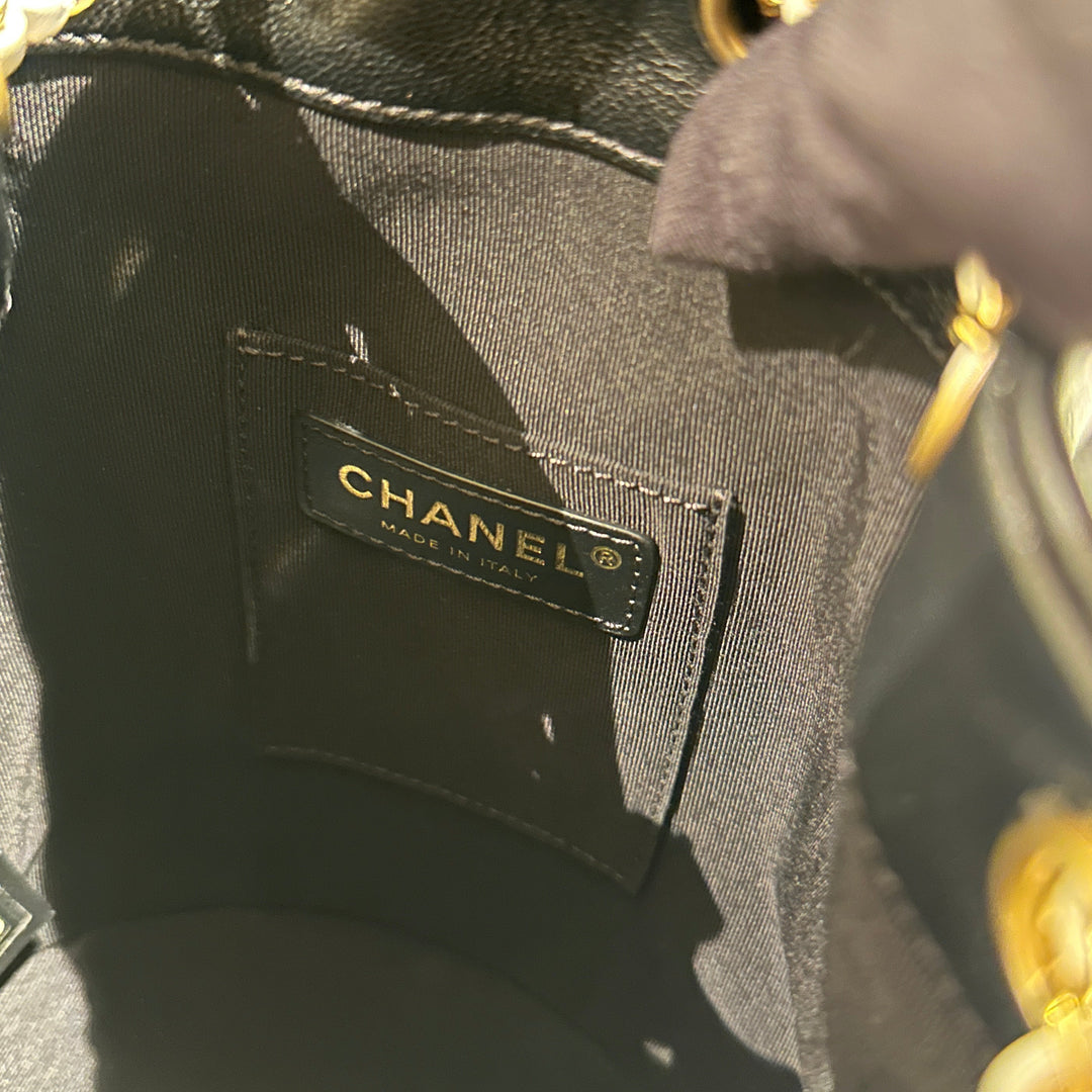 Chanel drawstring bucket bag