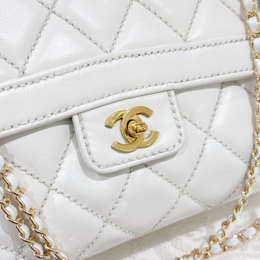 Chanel vintage wild stitch flap handbag