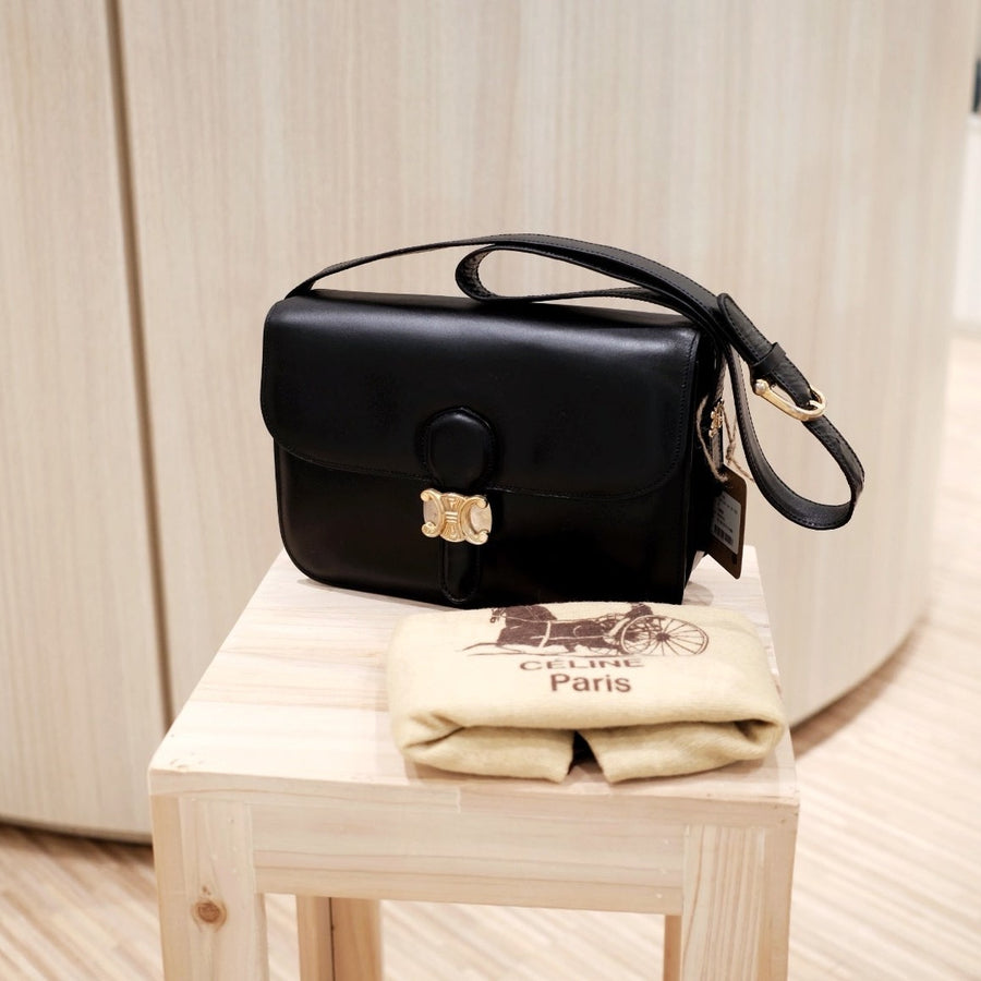 Celine vintage medium triomphe box bag