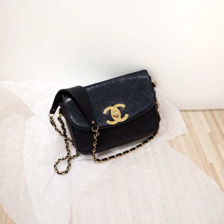Chanel vintage XL CC mini flap bag