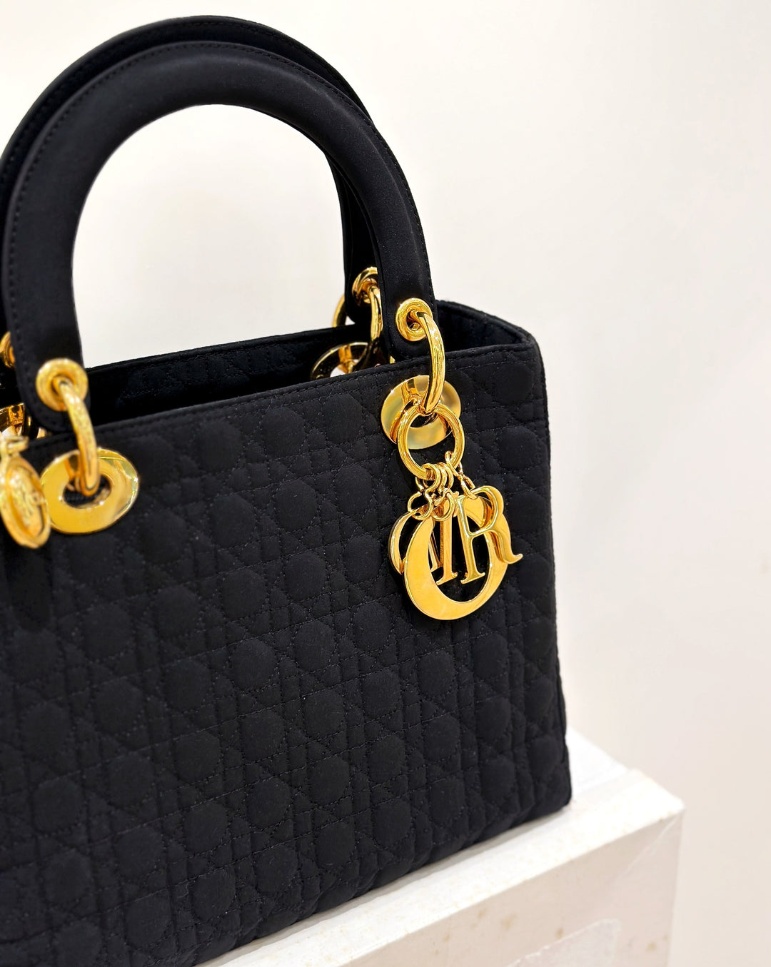 Lady dior vintage nylon handbag