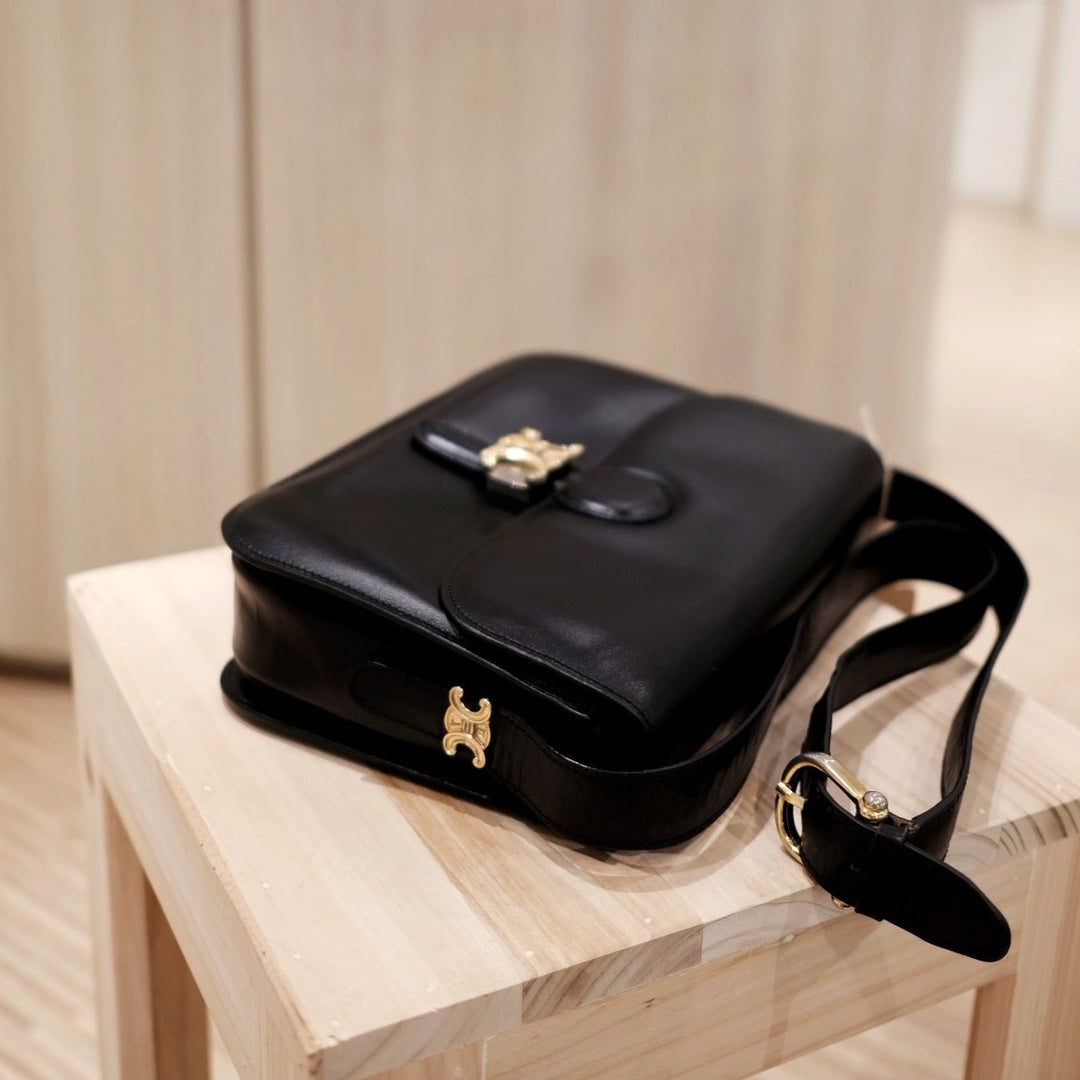 Celine vintage medium triomphe box bag