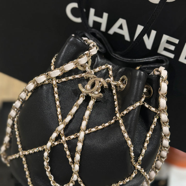 Chanel drawstring bucket bag
