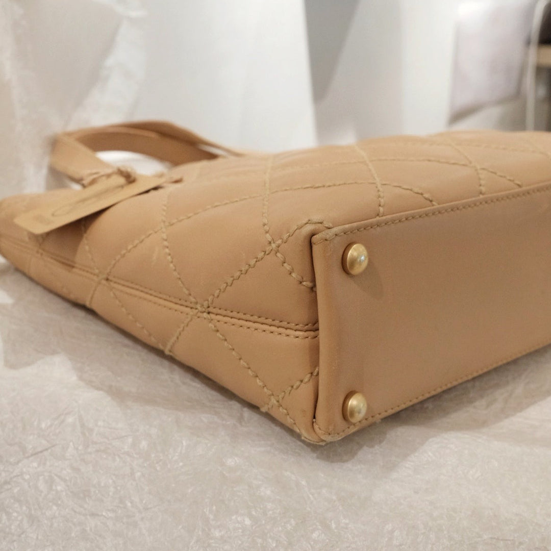 Chanel wild stitch cc tote bag
